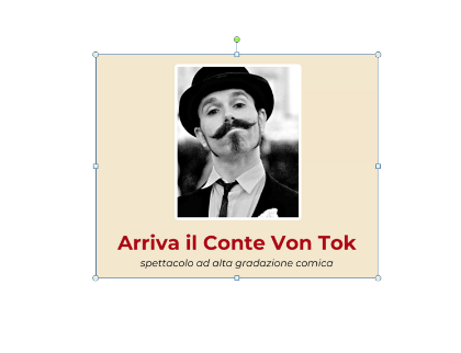 Spettacolo teatrale Arriva il Conte Von Tok