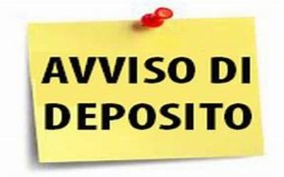 Avviso di deposito rendiconto