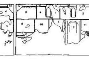 Prospetto pareti ovest e sud del sottoportico