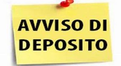 Avviso di deposito rendiconto